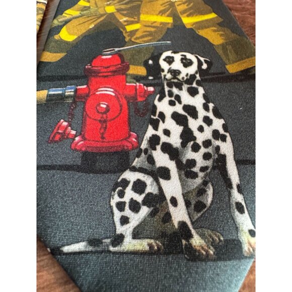 Vintage 1995 Ralph Marlin “Fireman” Novelty Tie – Made in USA – Polyester - Picture 7 of 8